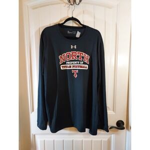 Titans GA North Oconee HS UA T-Shirt Men's XL Black HeatGear Long Sleeve NWT